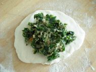 山野菜肉末馅饼