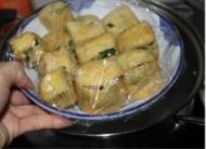 韭菜火腿酿油豆腐