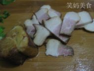 熏肉炒小白菜