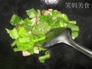 熏肉炒小白菜