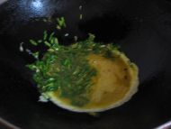 青蒜炒鸡蛋