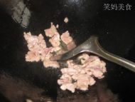 肉片炒平菇