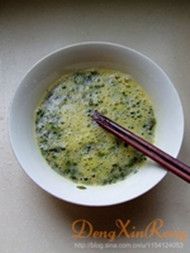 苦菜鸡蛋饼