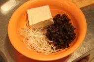 豆芽炒豆腐