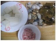 蛤蜊豆腐海带汤煲