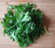 烙芹菜叶饼