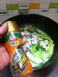 青菜鱼片汤