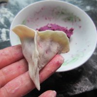 紫薯馅饺子