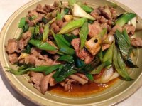蒜叶炒肉