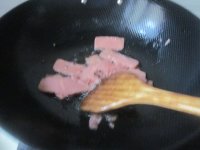 火腿炒包菜