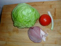 甘蓝柿子炒肉