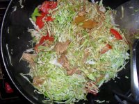 甘蓝柿子炒肉