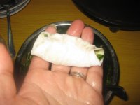 韭菜鸡蛋锅贴