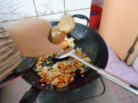 炒彩饭