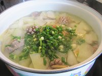 牛肉丸滚老节瓜汤