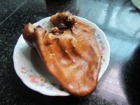 酸豆角炒猪耳