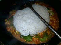 西红柿生菜炒粉干
