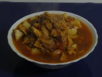 西红柿土豆炖猴头菇