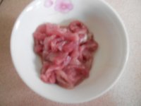 蒜苔炒肉丝