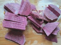 四叶花紫薯南瓜饼
