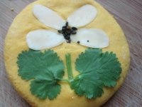 四叶花紫薯南瓜饼