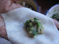 红油荠菜肉沫馄饨