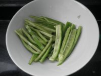 蒜黄炒蘑菇