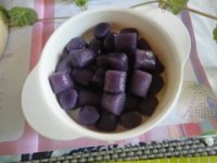 牛奶紫薯芋圆