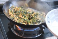 雪里蕻肉丝炒黄豆