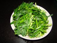 干豆腐炒韭菜