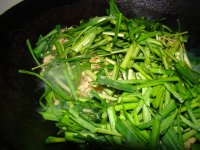 干豆腐炒韭菜