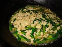 干豆腐炒韭菜