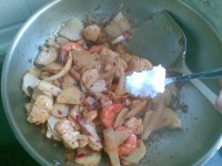 香锅土豆鸡球虾