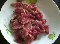 白菜苔炒牛肉