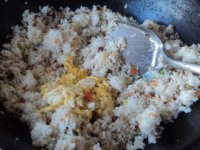 芦笋腊肠蛋炒饭