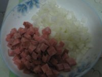 香菇肉肠鸡蛋炒饭