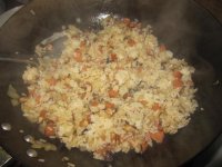 香菇肉肠鸡蛋炒饭