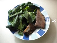 野猪肉炒青菜苔