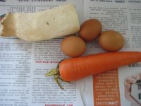 胡萝卜鲍菇炒鸡蛋
