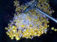 香菇炒玉米