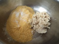 豆渣玉米面饼子