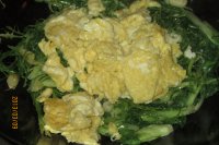 苦菊炒鸡蛋