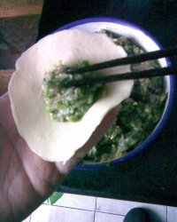 韭菜煎饺
