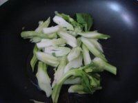 培根炒菜心