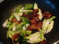 培根炒菜心