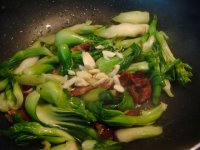 培根炒菜心