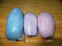 蓝色花糯米团