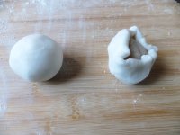 蓝色花糯米团