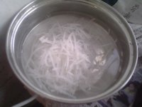 萝卜丝鸡蛋疙瘩虾米汤
