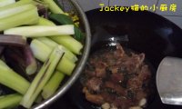 红菜苔炒腊鸭肉